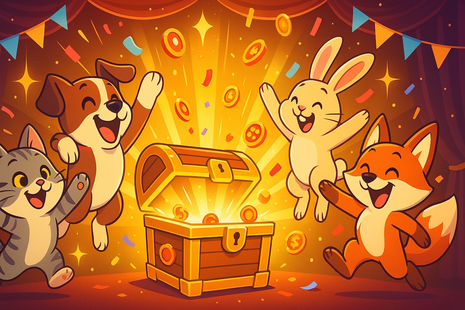 Tampilan mobile bonus bernuansa neon ungu